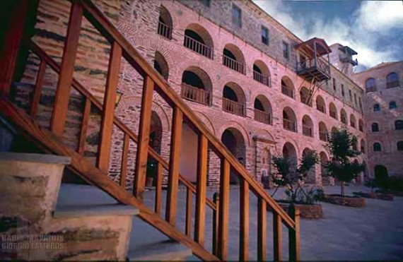 An inside view of the monastery