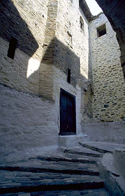 Moving towards the interior of the monastery