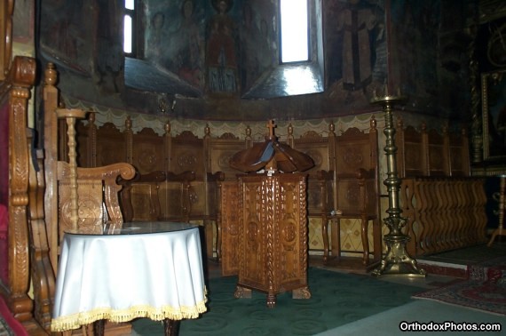 Inside the Church of the Cetatuia Monastery, Iasi, Romania (4)