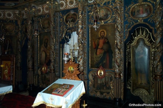 Inside the Church of the Galata Monastery, Iasi, Romania (2)