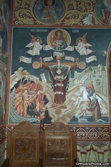 Inside the Church of the Petru Voda Monastery, Iasi, Romania (9)